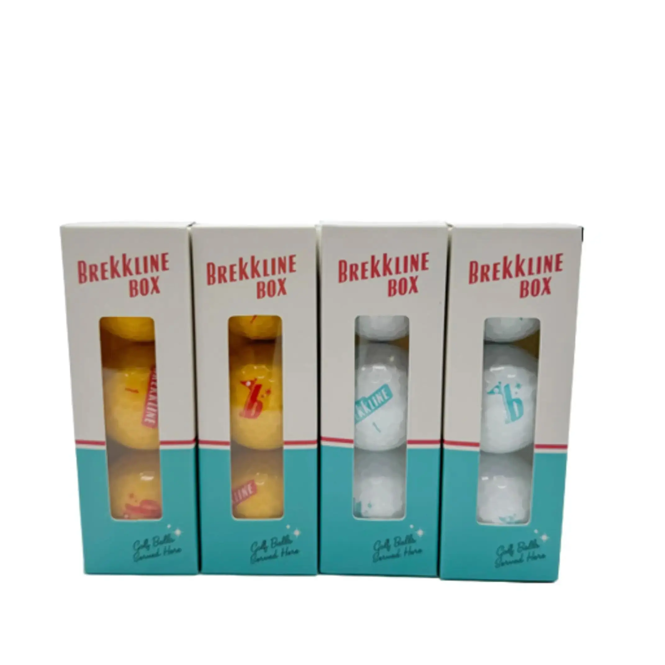Brekkline Max3 Golf Balls - 3 Piece Urethane - 6x yellow/ 6x blue - 30 Pack Brekkline Tees
