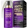 NUTRA HARMONY Hydrating Hair Serum For Frizzy, Dry and Damaged Hair - Leave-In Conditioner with Keratin | Biotin | Castor & Rosemary Oils | Vitamins B & E Treatment - Heat Protection - Paraben & Sulfate Free