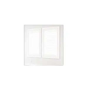 Redi Shutter with Vinyl Louvers, Aluminum Core, Flat Z-Frame, 3.5" Louver Size, Dual-Close Function and Included Installation Hardware
