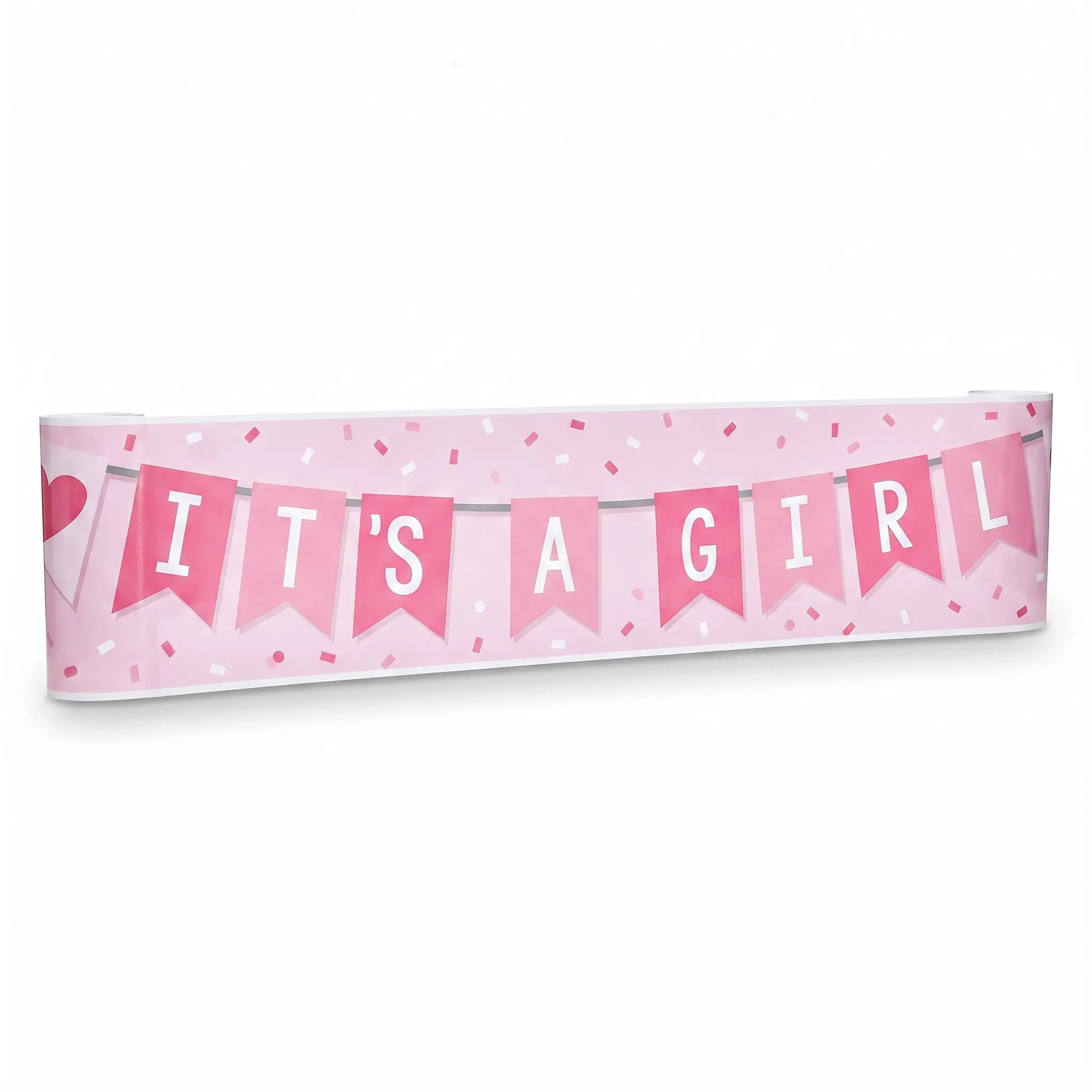 Lovely "It's a Girl" Baby Shower Banner