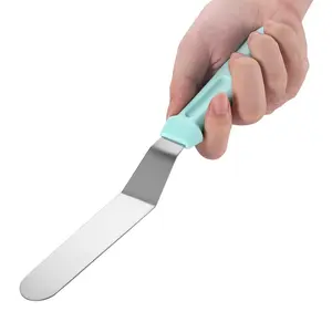 Stainless Steel Cake Smoother, 1 Count Cake Decorating Scraper, Multifunctional Cake Decorating Tool, Baking Utensils for Home Kitchen