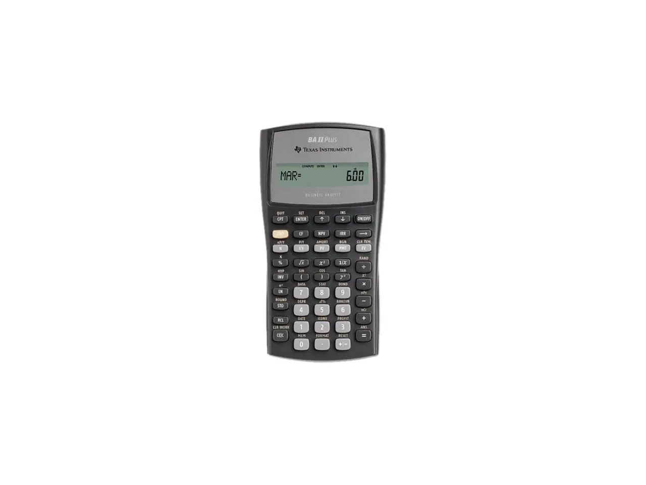 Texas Instruments BAIIPLUS BAIIPlus Financial Calculator, 10-Digit LCD Texas Instruments BAIIPLUS BAIIPlus Financial Calculator, 10-Digit LCD