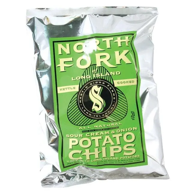 North Fork Kettle Potato Chips Sour Cream Onion 6oz 12ct