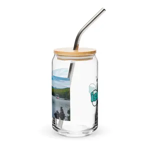 "Serenity Stones" - Can-shaped glass