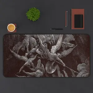 Gothic Desk Mat  Hell Desk Mat  Gustave Dore Desk Mat  Mouse Pad XXL  Desktop Mat