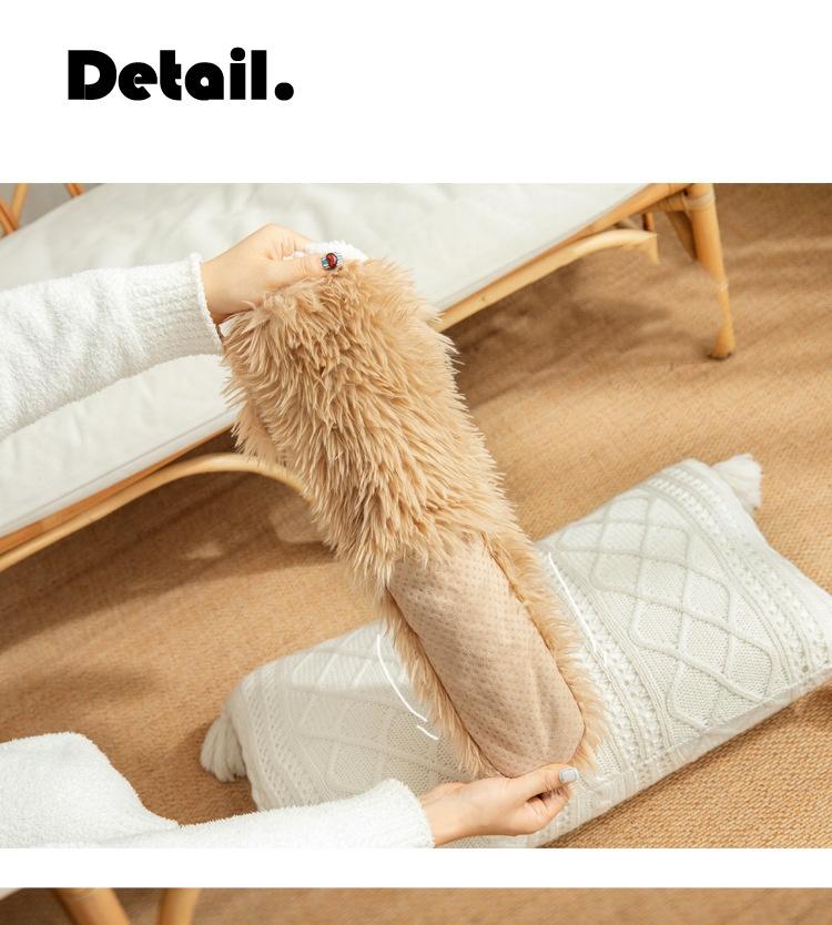 Women's Plush Slippers Socks Floor Socks Winter Home Indoor Thickened Fleece-Lined Anti-Slip Adult Women's Plush Snow Socks Shoe Covers