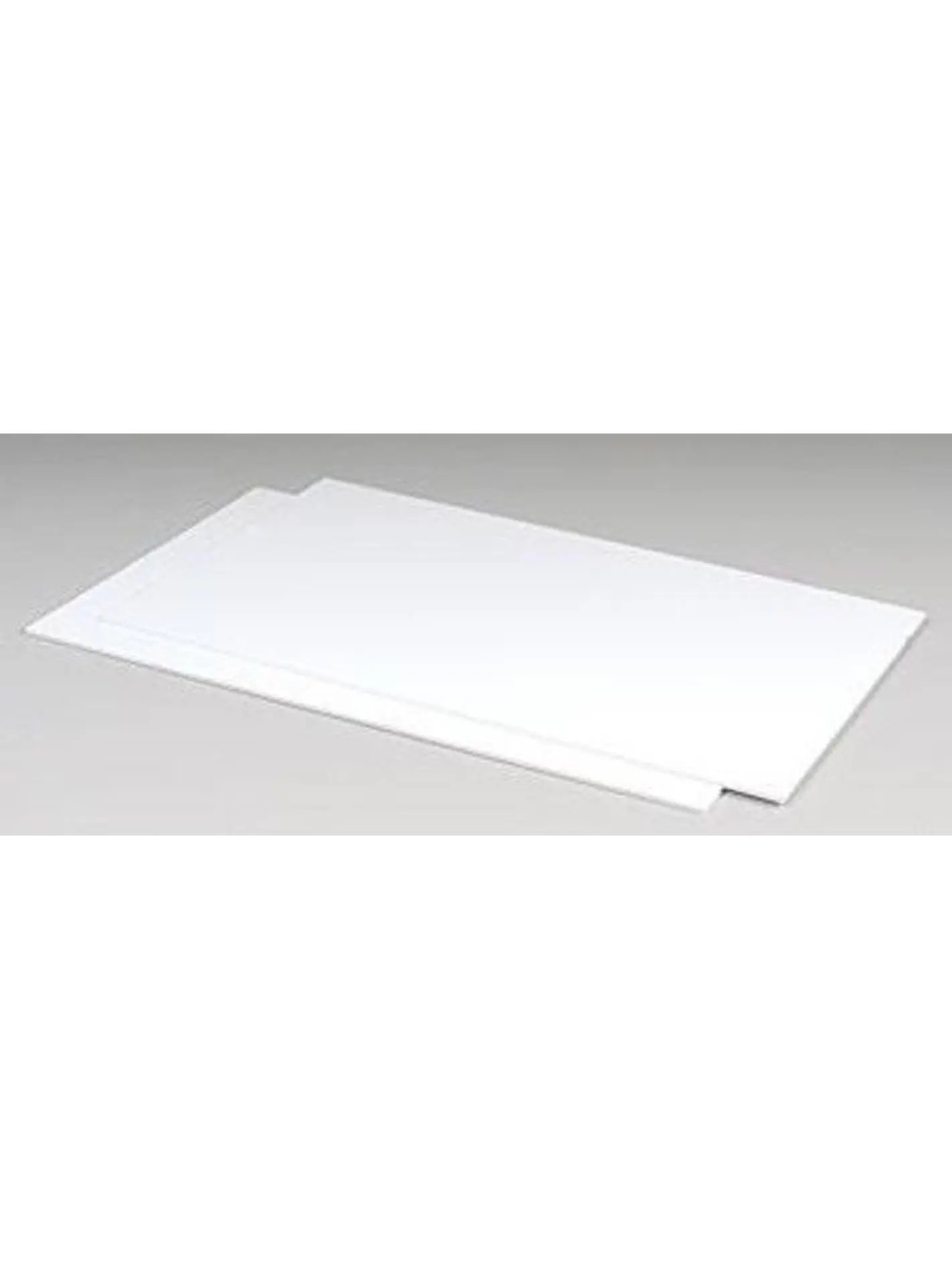 White Rectangular Plastruct Styrene Sheet - 2 Pieces