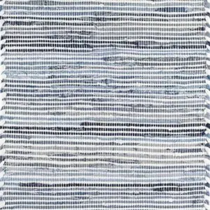 Denim Rag Ribbed Woven Cotton Rug