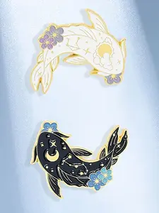 Cute Cartoon Fish Design Brooch, Fashionable Enamel Pin for Women & Men, Trendy All-match & Exquisite Brooch for Birthday Gift