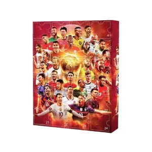 Surprise Gift Soccer Theme Collectible Dolls Set, World Cup Inspired Countdown Calendar, Ideal for Football Enthusiasts