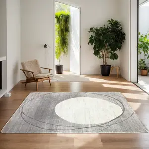 Spring Refresh Abstract Art Washable Rug, Easy Care Non-Slip Home Decor Carpet, Classic Style Indoor Floor Mat