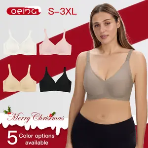 【OEING】Non-steel ringWomen's Underwears Womens Comfortable Wireless Bras PushUp Bralettes Seamless Tshirts Bras Deep VEveryday Bras Women's Everyday Bra #JC31
