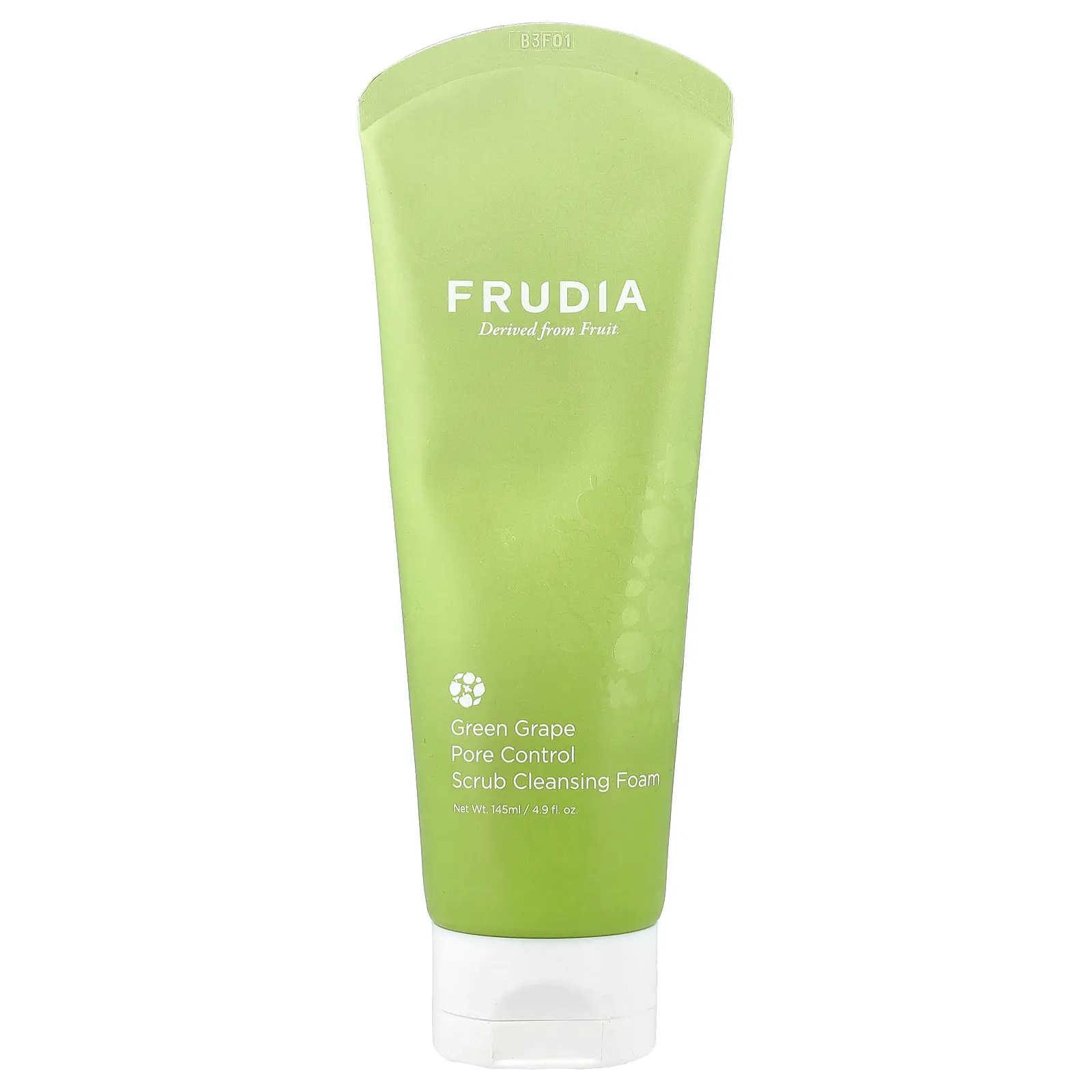 Frudia Scrub Cleansing Foam, Pore Control, Green Grape, 4.9 fl oz (145 ml)