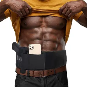 [Must-Have] Ultimate Concealed Carry Belly Band - Universal Waist Holster for Personal Safety, Breathable & Adjustable Design for Men & Women