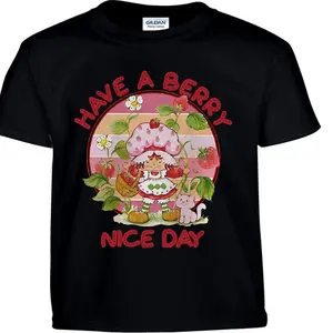 Vintage Have A Berry Nice Day Shirt, Strawberry Unisex T-Shirt, Vintage Strawberry Shirt, Vintage Cartoon Hoodie, 80s Cartoon Character Tee