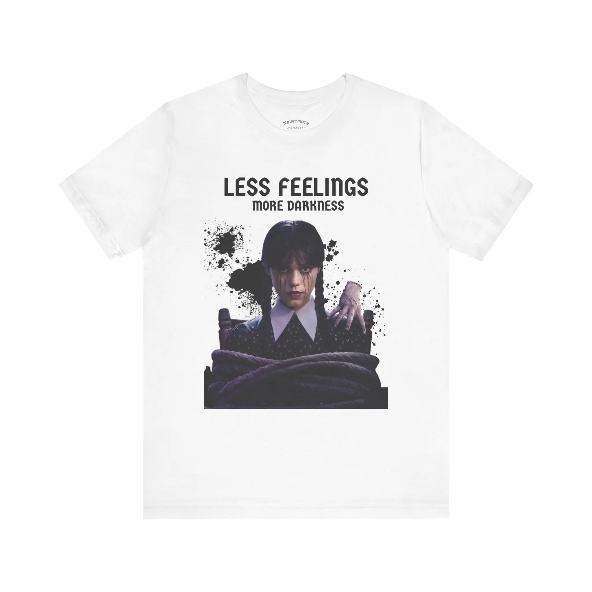 Wednesday Addams Graphic T-shirt Cotton Fit Casual Womenswear Gothic