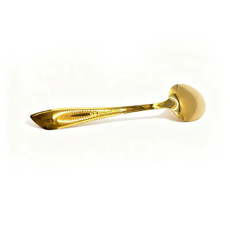 Rumilife Simple Large Spoon-Gold Gold-Plated Dinner Spoon - Elegant Stainless Steel Table Spoon for Formal Dining & Table Setting