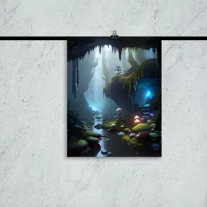 Artistic Magic Cave Matte Wall Poster Decoration Room Ornaments Photo Print