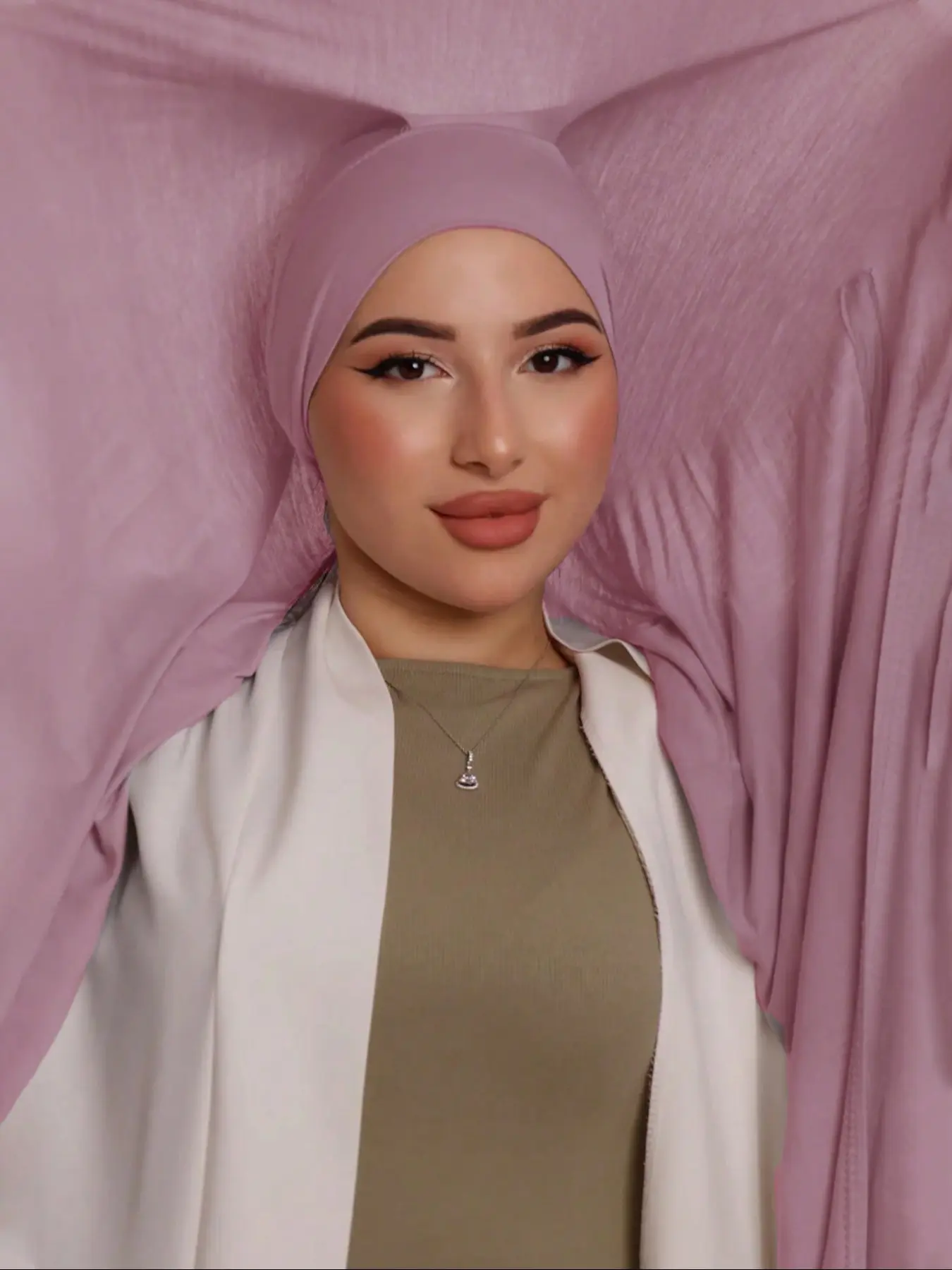 1pc Instant Jersey Hijab with Undercap, Silky Soft Breathable Fabric, Casual Plain Design, Ideal for All Seasons & Special Occasions, Stretchy Hijab For Muslim