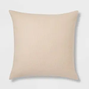 Euro Boucle Color Blocked Decorative Throw Pillow Khaki - Threshold