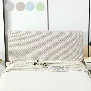 1PC Universal Type Cation Water Wave Pattern Elastic Full - Cover Dust - Proof Bed Head Cover。