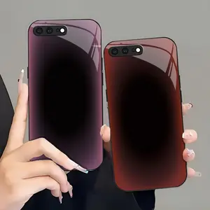 Luxury Aura Gradient Mirror Case Clean Aesthetic Glossy Phone Cover for iPhone 8 Plus-975