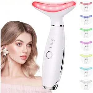2026 Upgrade Version7 Color Galvanic Machines - Red  Therapy For Face And Neck, Face Massager Tool For Wrinkles, Double Chin, Vibrating Facial Massager With Thermals, White,38522164TikTokMadeMeBuyIt
