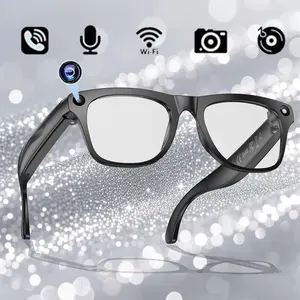 Men Fashion Wearable Smart Glasses Camera Video Recording & Translation Wireless Calling Music Playback Voice Assistant Portable Sports Eyewear Multifunctional Audio Sunglasses