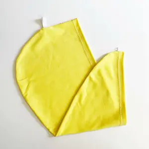 T-shirt Hair Towel, Curly Hair Plopping Towel, Handmade Cotton Lightweight Gift Traditional, Yellow