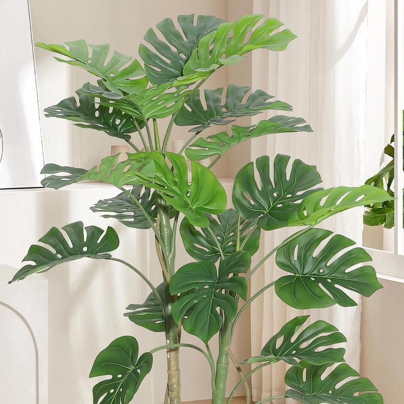 GARVEE 5FT Faux Monstera Plant for Indoor Home Decor - Tall Floor Plant Perfect for Living Room, Office, and Housewarming Gift