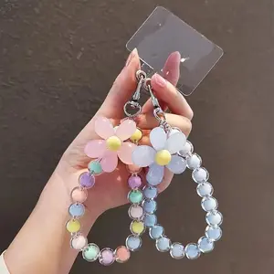 Personalized Phone Decor with Colorful Bead Lanyard, Stylish Design for Phone Case and Keychain, Unique Accessory for Daily Use