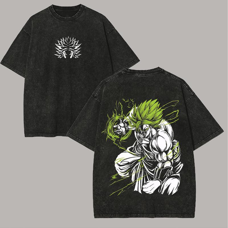 DB Broly Printed Unisex Washed T-Shirt - TikTok Shop | Holiday Sales ...