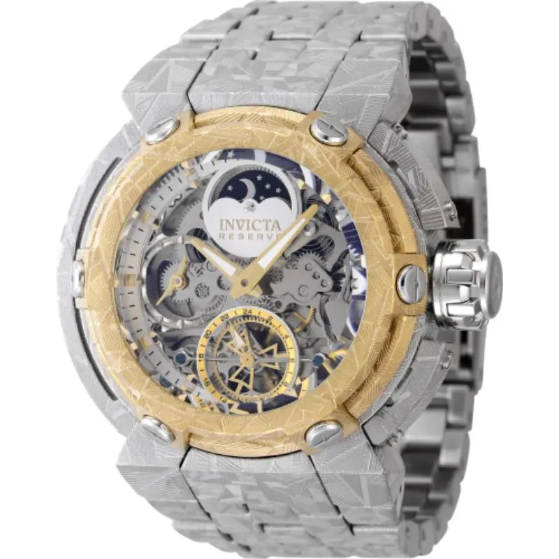 Invicta Men's 47705 Coalition Forces Automatic 2 Hand Silver, Gold Dial Watch