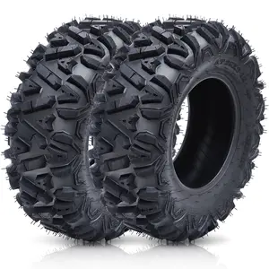 [fathers day gift]2026 New Upgraded 2pcs AT26x11-12-6PR ATV Tires Set of 2, 26x11-12/6 PR All Terrain Sport Tires, Tubeless, Max Load 480lbs, with All-Terrain Capability, AT26x9-14-6PR TL KNIGHT Ideal Birthday Gifts for Women Men Friends