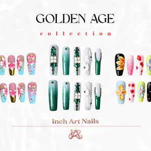 Press On Nail Collection - Reusable False Nails Kit for Women Iridescent Glitter Butterfly Press-on handmade kawaii caps Collector Dust Suction Adjustable wear everyday