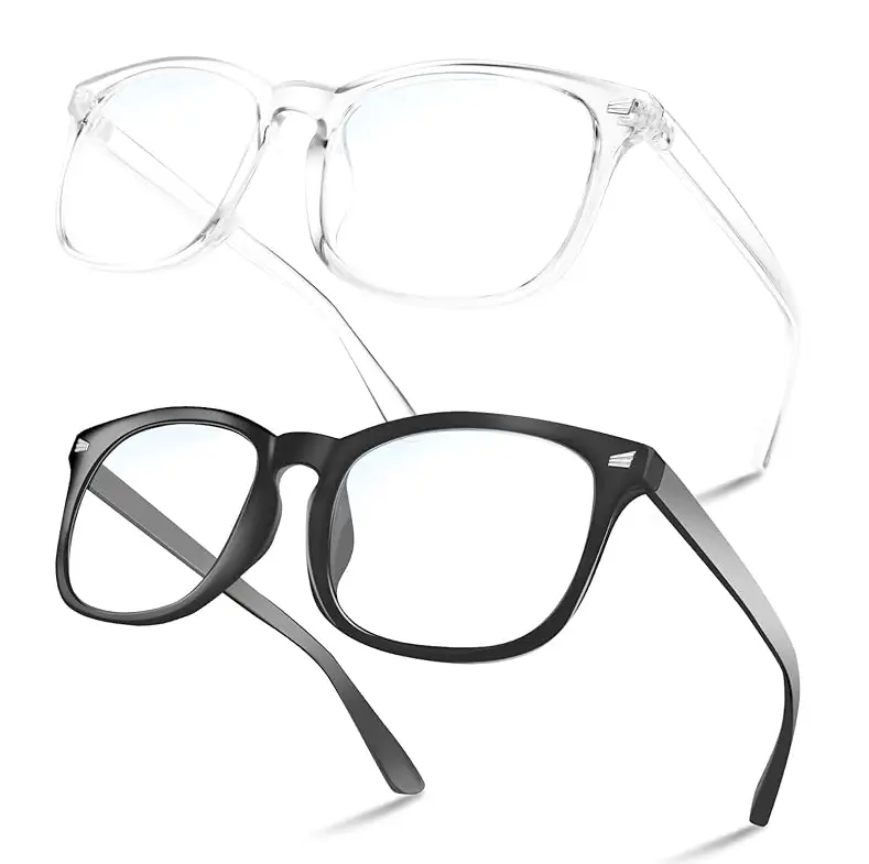 Blu-e Light Glasses for Computer Gaming, Valentine gift idea, Fashion Lightweight glasses Office work/Daily wear/Social Gathering, Eyeglasses