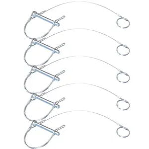 5 count Trailer Coupler Pin, Durable and  Resistant 5/16" x /4" Hitch Pin with Chain, High Conversion Rate Trailer Hitch Pin for Various Trailer Applications.