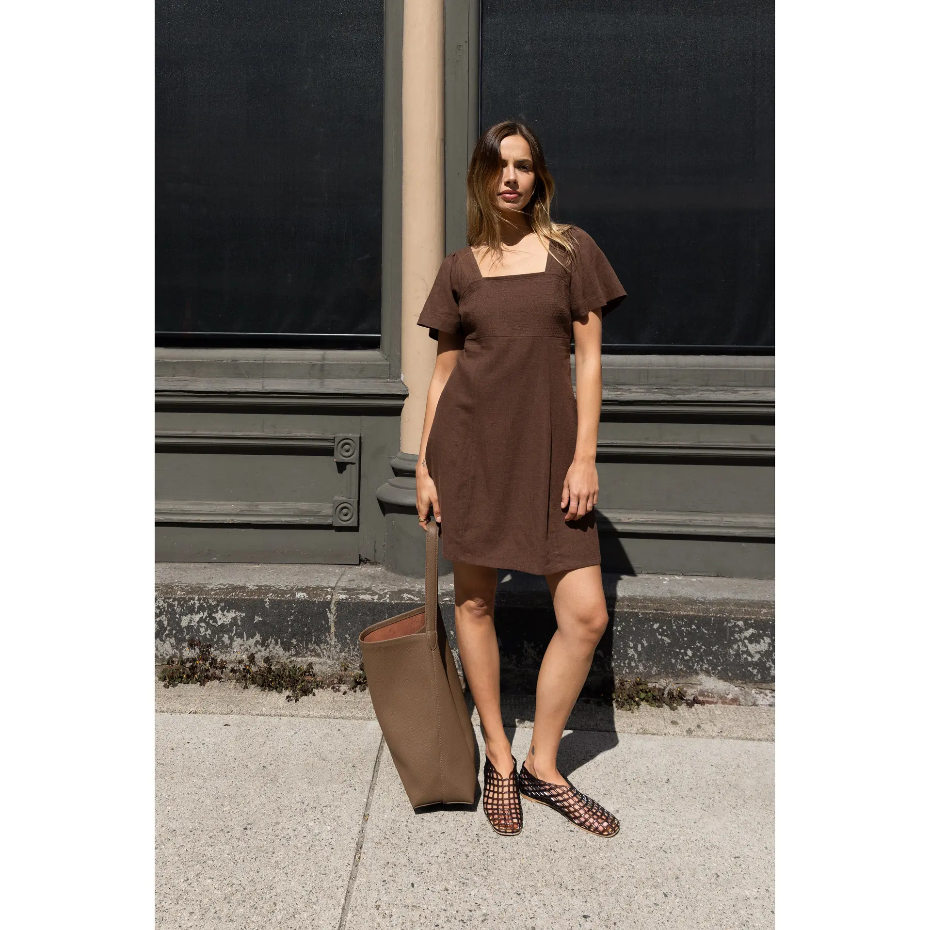 sexy black midi dress Elena Dress Black