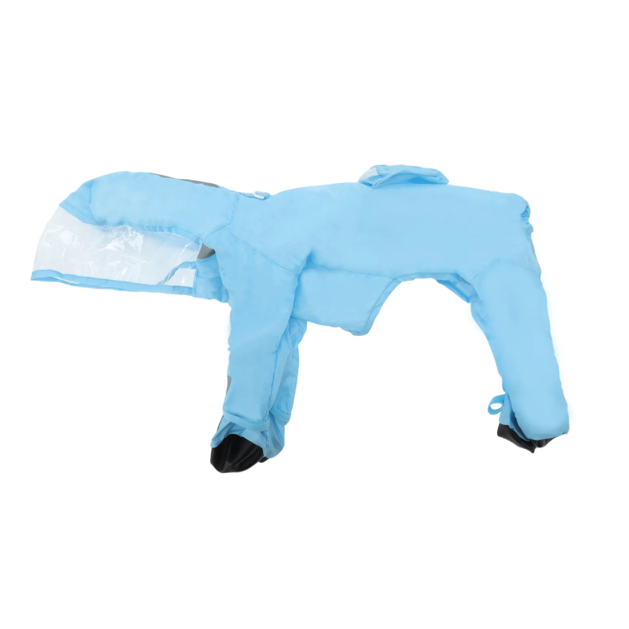 VOCOSTE Dog Raincoat, Full Coverage Small Dog Raincoat, Waterproof with Four-Leg Protection, Dog Rain Jacket, Reflective Strip Design