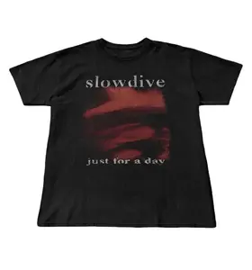 Slowdive Just For A Day Tshirt Sheogaze Shirt Slowdive Fan Gifts Retro Shirts 90S Band Graphic Tees