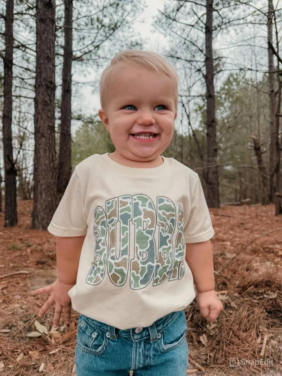 Youth Camo Bubba  Short Sleeve Shirt, Camo Tee, Trending shirt, Southern Hyde Clothing, Outdoor Outfit, birthday gift