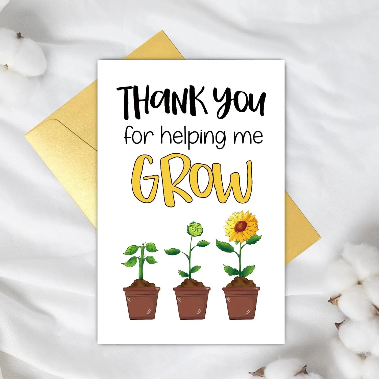 Heartwarming Teacher Appreciation Greeting Card - Blank Inside, Coated Finish, Office Stationery, Paper Greeting Card, Loving Message, Gift Message Option for Teachers, Thanks Card