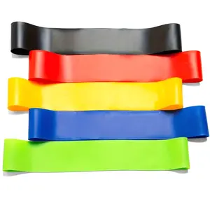 5-piece Set of Resistance Bands with Marked Levels (2-5) - Color-coded Multi-level Training Bands, Suitable for Home Gym, Yoga, Pilates, Leg, Glute, and Full Body Exercises - Durable Stretch Bands for All Fitness Levels