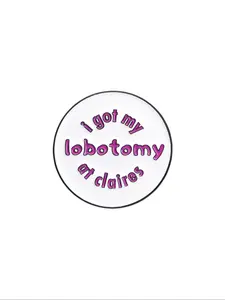 Unisex Cute Novelty Round Shaped Brooch, Trendy Funny Letters Design Clothes Brooch for Women & Men, All-match Clothes Accessories As Gift, Hat Pins, Durable Metal Pins