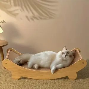 Small Size U-Shaped Cat Scratching and Laying Bed Made in China for Cat Owners and Lovers