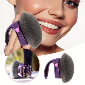 Body Brush & Self Tanning Makeup Brush, Foundation Blending Tool, Modern Aesthetic Design, Gradient Handle, Durable Material, Premium Construction Bath Personal Dark Purple