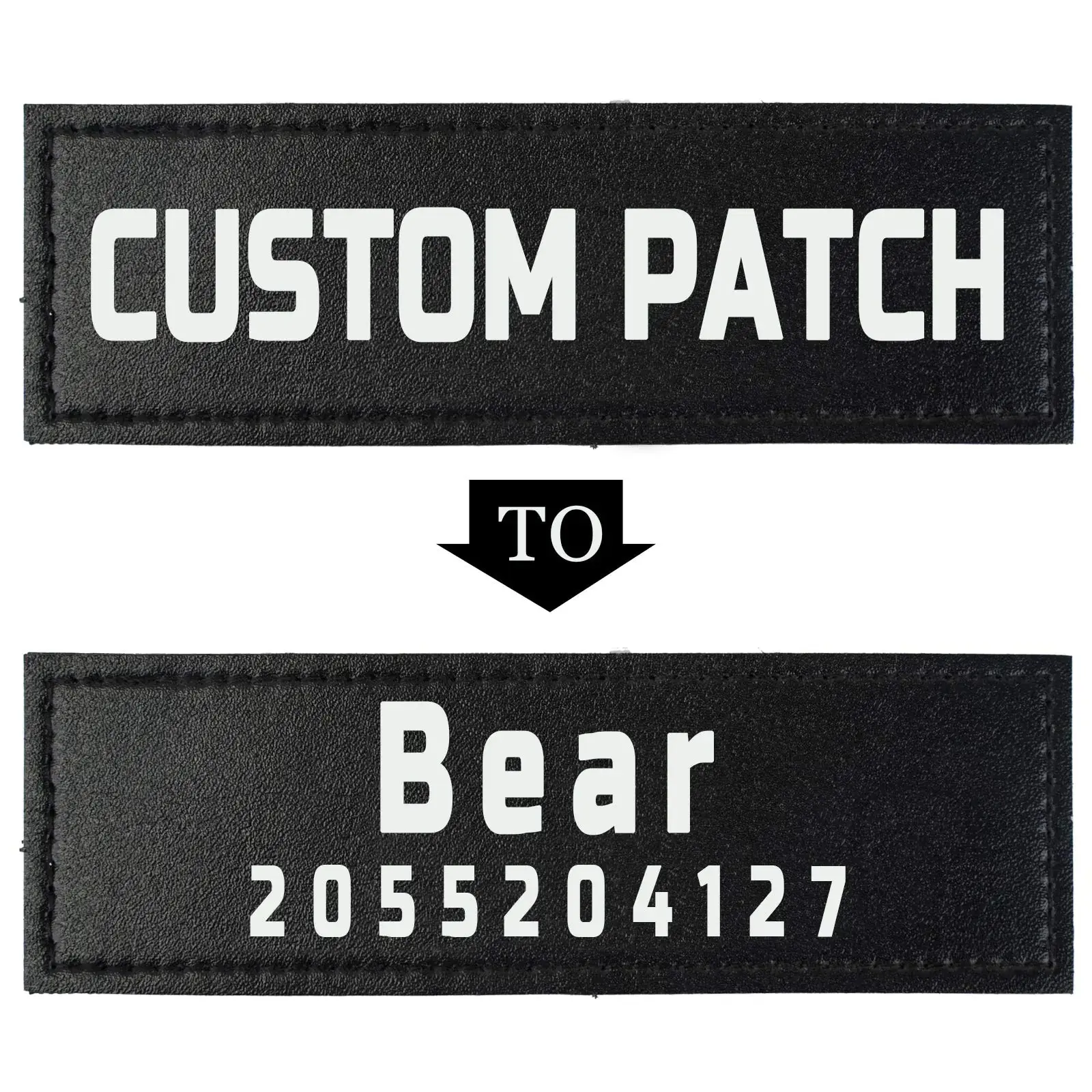 SPS Custom 2-Piece Dog Vest Patch Set