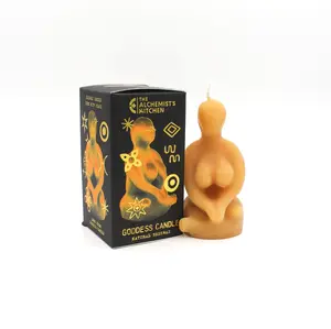 Seated Goddess Ritual Candle | 100% Pure USA Beeswax