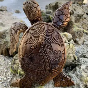 Hawaii Turtle Beach Ornament, Outdoor Resin Craft, Realistic Turtle Statue, Decorative Garden Sculpture, Unique Gift Idea