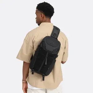 Resilver Large Capacity Men's Chest Bag Crossbody Bag Suitable for Men's Short Trips Messenger Bag Stylish Men's Shoulder Bag Fashionable Shoulder Bag